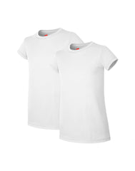 Hanes Essentials Girls' Cotton T-Shirt, 2-Pack