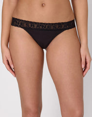 Hanes Originals Women's Underwear Thongs, 2-Pack, Cotton-Stretch