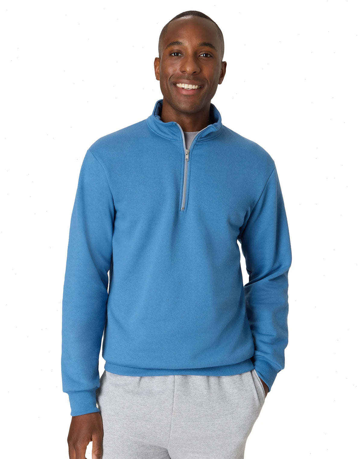 Hanes EcoSmart Men’s Fleece Quarter-Zip Pullover