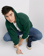 Hanes EcoSmart Unisex Full-Zip Fleece Hoodie