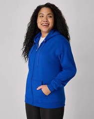 Hanes EcoSmart Unisex Full-Zip Fleece Hoodie