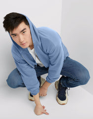 Hanes EcoSmart Unisex Full-Zip Fleece Hoodie