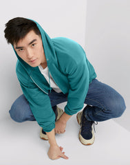 Hanes EcoSmart Unisex Full-Zip Fleece Hoodie