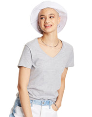 Hanes Perfect-T Women's V-Neck Cotton T-Shirt, Value 2-Pack