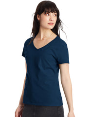 Hanes Perfect-T Women's V-Neck Cotton T-Shirt, Value 2-Pack
