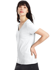 Hanes Perfect-T Women's V-Neck Cotton T-Shirt, Value 2-Pack