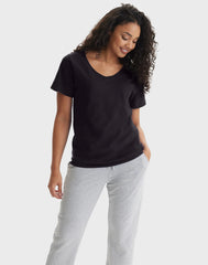 Hanes Perfect-T Women's V-Neck Cotton T-Shirt