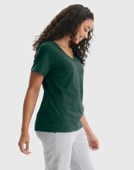 Hanes Perfect-T Women's V-Neck Cotton T-Shirt