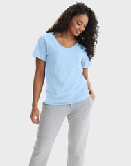 Hanes Perfect-T Women's V-Neck Cotton T-Shirt