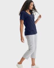 Hanes Perfect-T Women's V-Neck Cotton T-Shirt