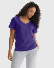 Hanes Perfect-T Women's V-Neck Cotton T-Shirt