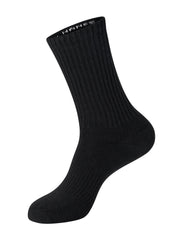 Hanes Unisex Plain Black Socks Pack, 6 Pairs, Crew Socks