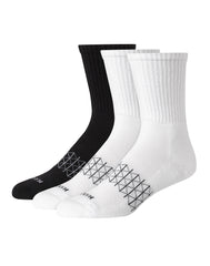 Hanes Absolute Active Men&rsquo;s Cushioned Crew Socks, Shoe Sizes 6-12, 3-Pairs