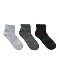 Hanes Absolute Active Men&rsquo;s Cushioned Ankle Socks Pack, 3-Pack, Moisture Wicking