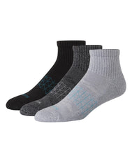 Hanes Absolute Active Men&rsquo;s Cushioned Ankle Socks Pack, 3-Pack, Moisture Wicking