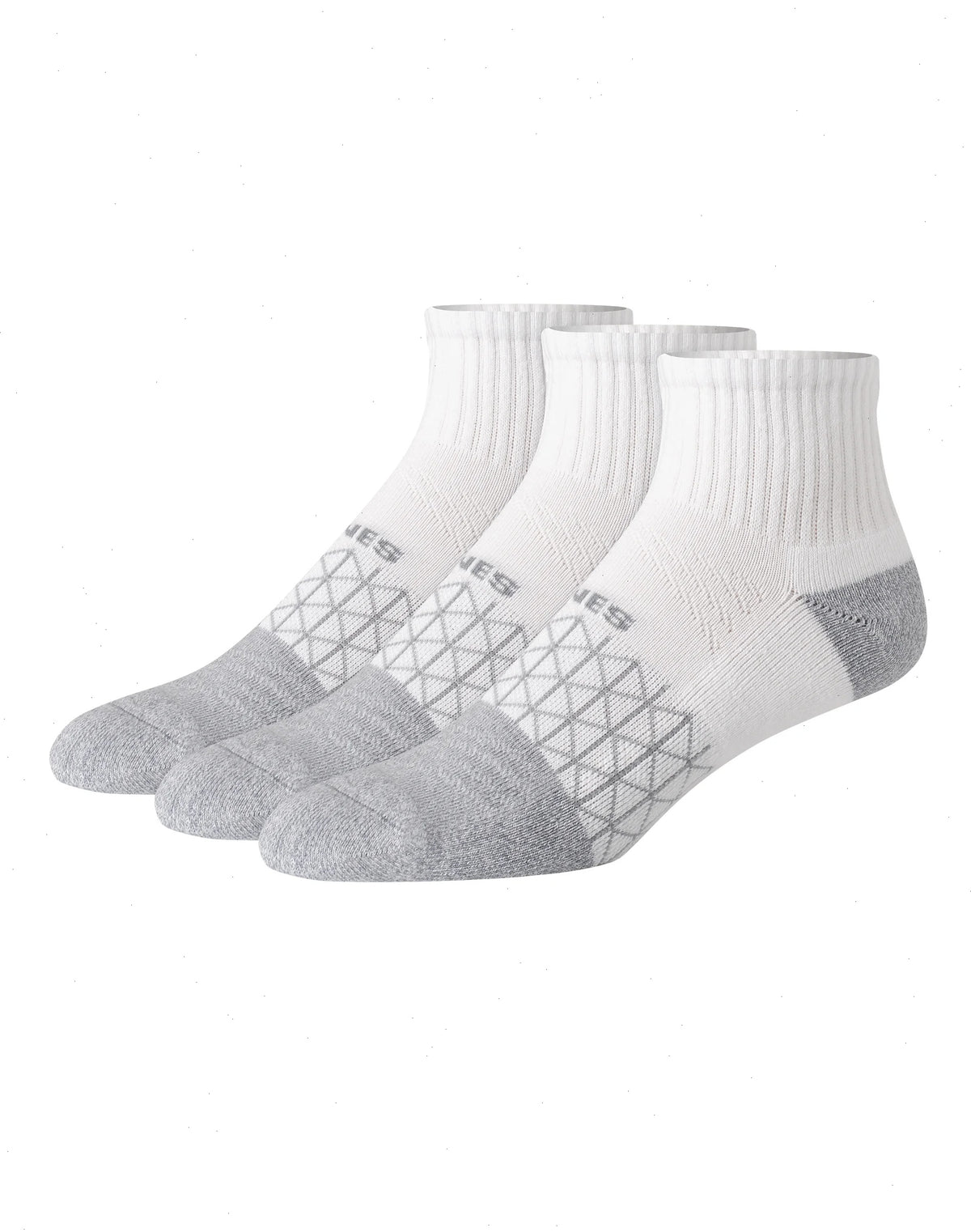 Hanes Absolute Active Men&rsquo;s Cushioned Ankle Socks Pack, 3-Pack, Moisture Wicking
