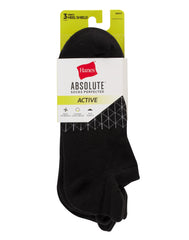 Hanes Absolute Active Men&rsquo;s Cushioned Heel Shield Socks, Shoe Sizes 6-12, 3-Pairs