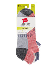 Hanes Absolute Active Men&rsquo;s Cushioned Heel Shield Socks, Shoe Sizes 6-12, 3-Pairs