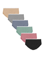 Hanes Women's Ribbed Cotton Briefs 6-Pack