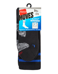 Hane's X-Temp Men's Compression Crew Socks, 3-Pairs