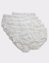 Hanes Women's Breathable Cotton Brief Underwear, White or Assorted, 10-Pack