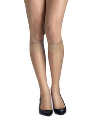 Hanes Silk Reflections Silky Sheer Knee Highs with Reinforced Toe, 2-Pairs
