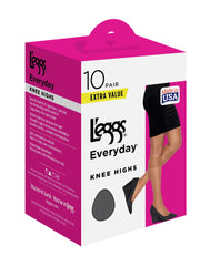L'eggs Everyday Knee Highs, Sheer Toe, 10-Pairs