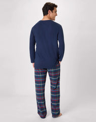 Hanes Men's Flannel Pajama Set, Plaid Print