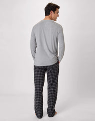 Hanes Men's Flannel Pajama Set, Plaid Print