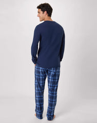Hanes Men's Micro Fleece Thermal Pajama Set