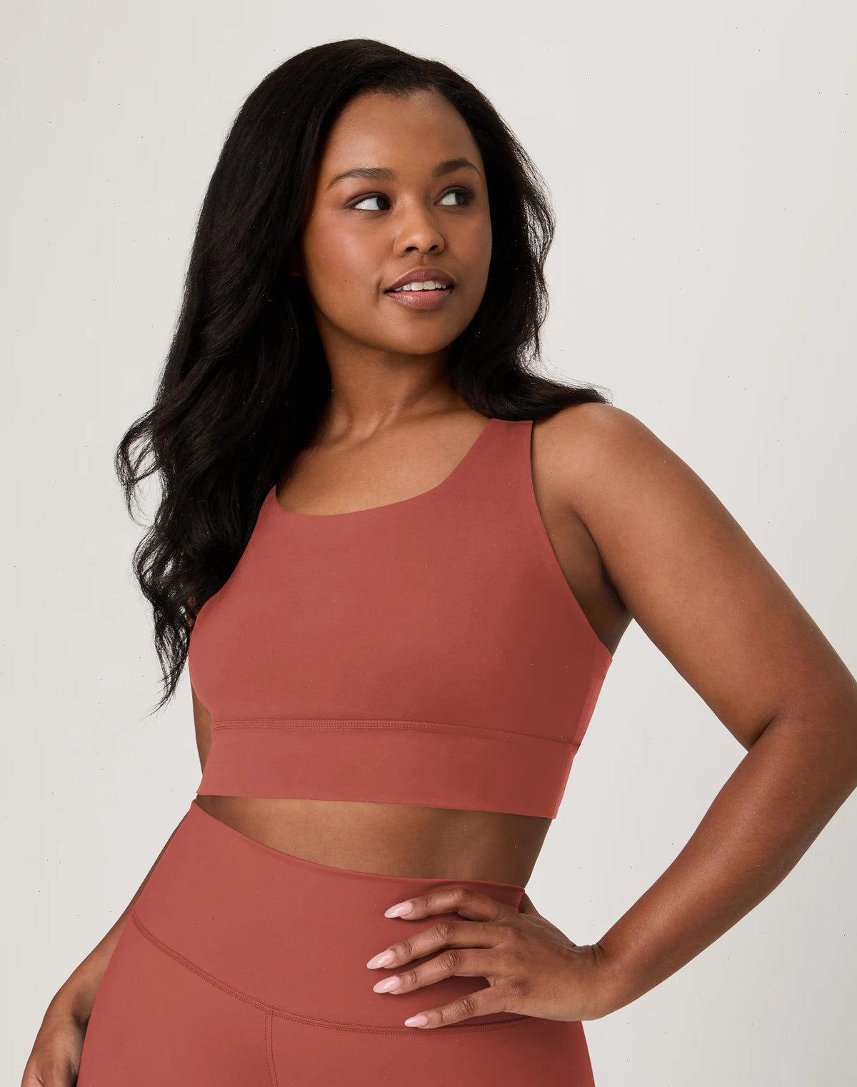 Hanes Moves Women's Crop Sports Bra, Racerback