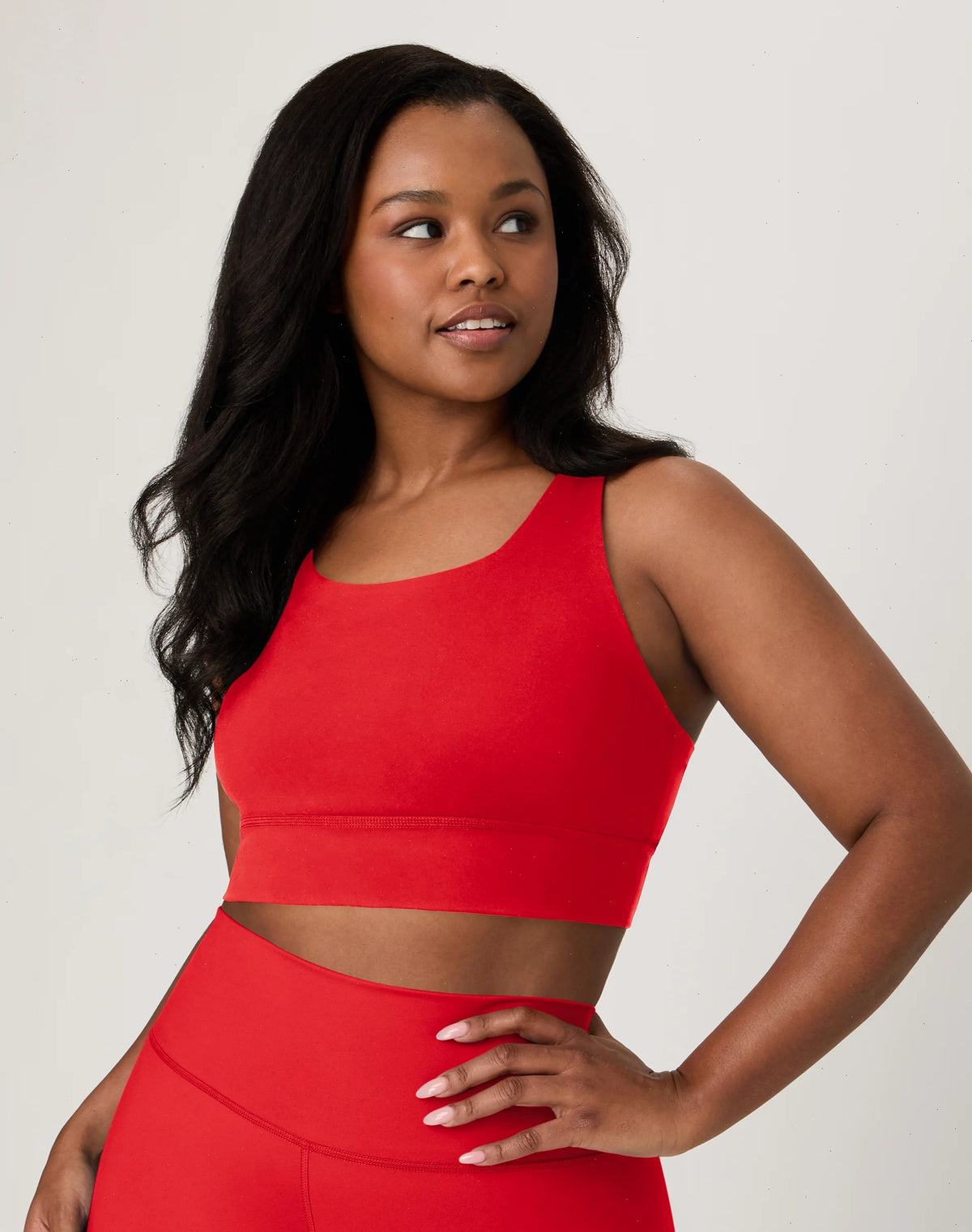 Hanes Moves Women's Crop Sports Bra, Racerback