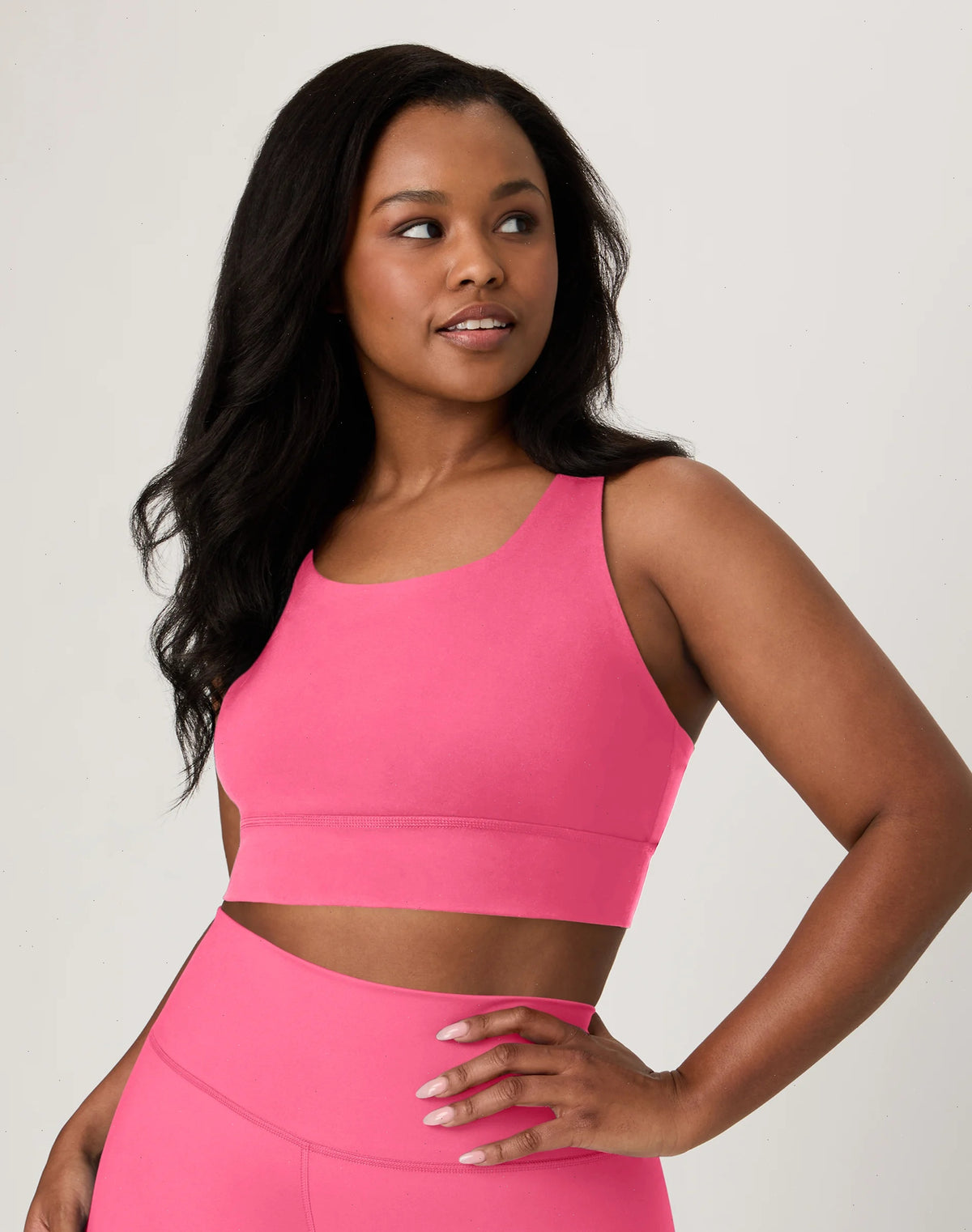 Hanes Moves Women's Crop Sports Bra, Racerback