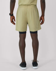 Hanes Moves Men's 2-in-1 Gym Shorts, 5" Inseam