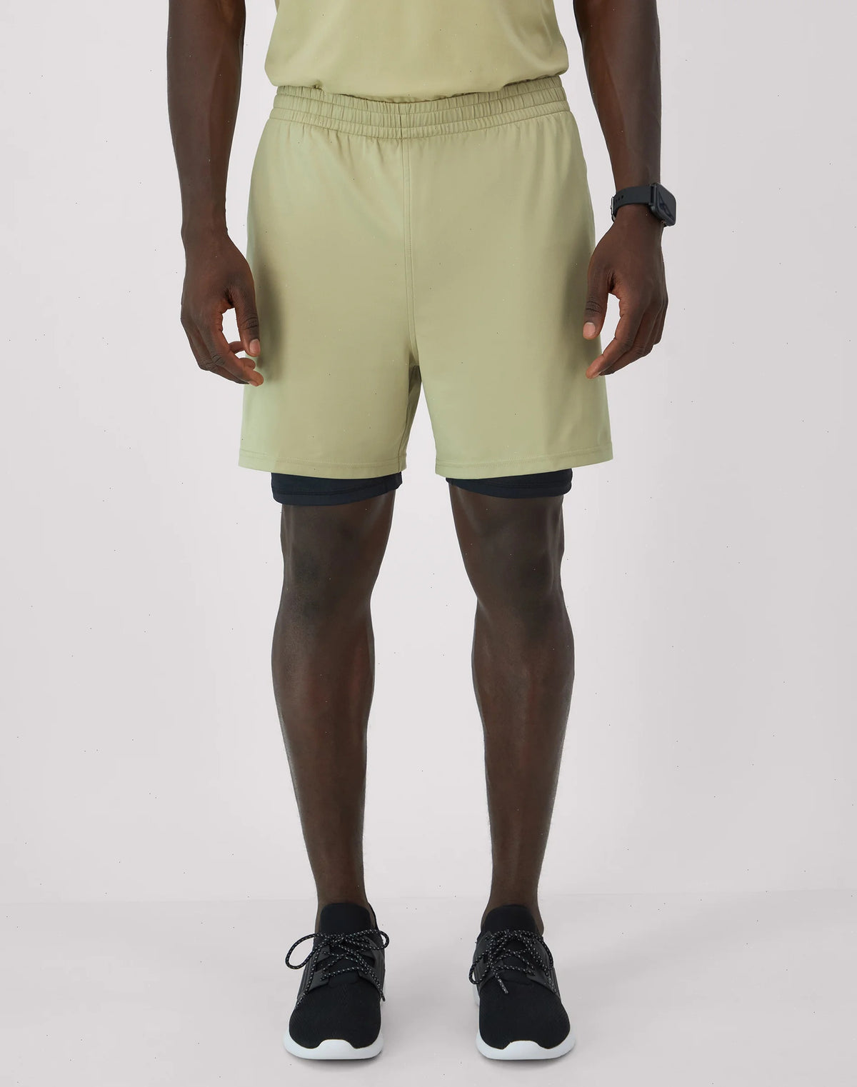 Hanes Moves Men's 2-in-1 Gym Shorts, 5" Inseam