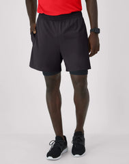 Hanes Moves Men's 2-in-1 Gym Shorts, 5" Inseam