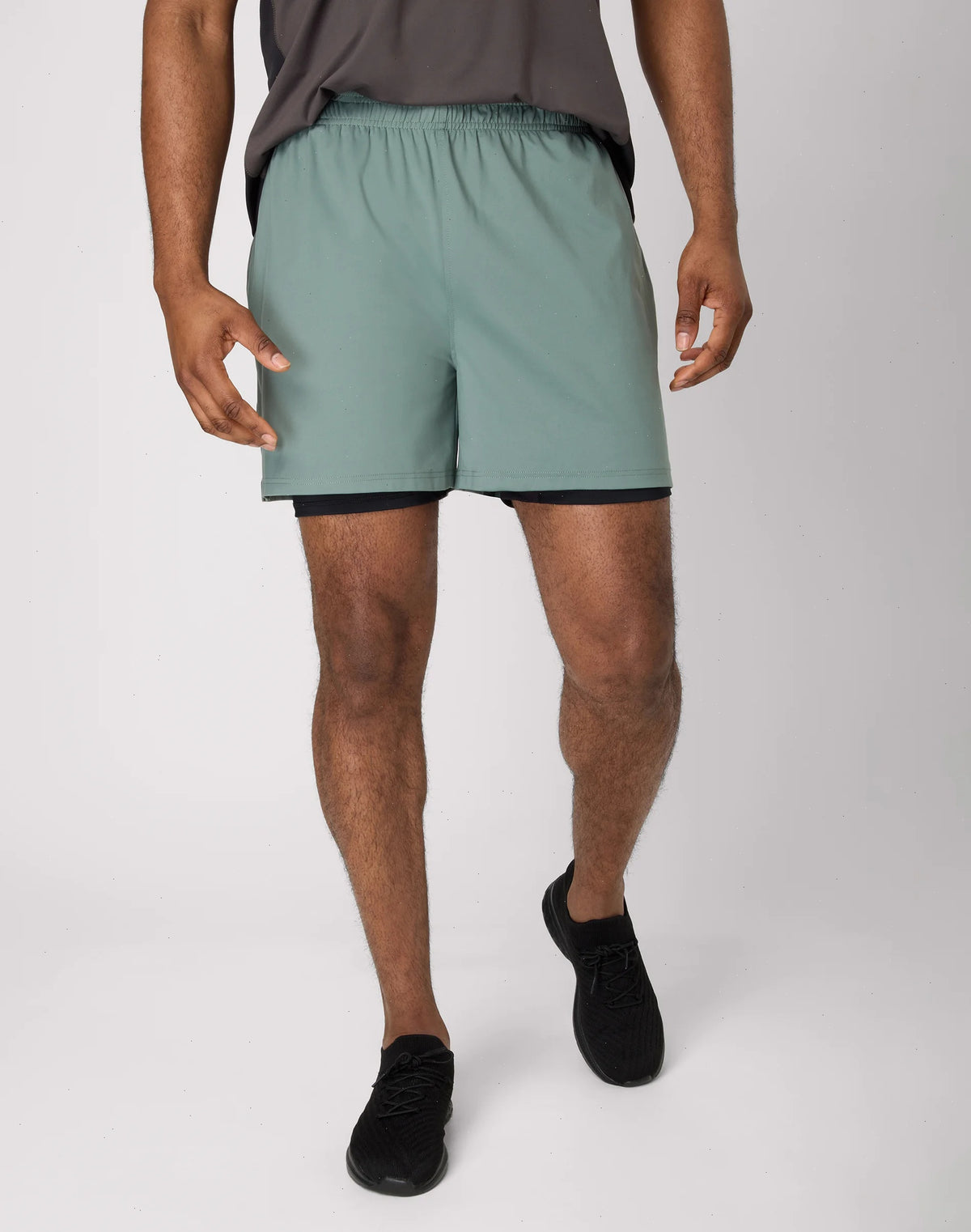 Hanes Moves Men's 2-in-1 Gym Shorts, 5" Inseam