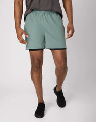 Hanes Moves Men's 2-in-1 Gym Shorts, 5" Inseam