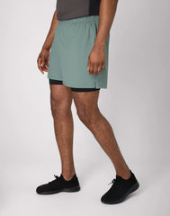 Hanes Moves Men's 2-in-1 Gym Shorts, 5" Inseam