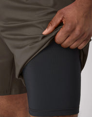 Hanes Moves Men's 2-in-1 Gym Shorts, 7" Inseam