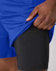 Hanes Moves Men's 2-in-1 Gym Shorts, 7" Inseam