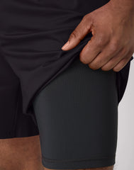 Hanes Moves Men's 2-in-1 Gym Shorts, 7" Inseam