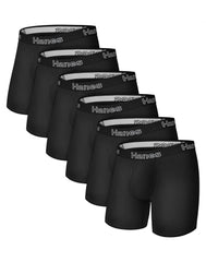 Hanes Men's Underwear Boxer Briefs Pack, 6-Pack, Stretch Cotton, Moisture Wicking