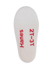 Hanes Infant/Toddler Boys' Heel Shield Socks, Gripper Foot Bottoms, 10-Pairs