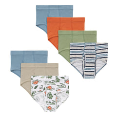 Hanes Pure Comfort Toddler Boys' Underwear Brief, 7-Pack, Organic Cotton, Theme Pack