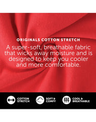 Hanes Originals Men&rsquo;s Stretch Cotton Boxer Brief Underwear, Moisture-Wicking