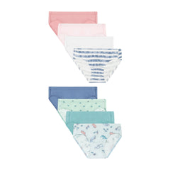 Hanes Pure Comfort Toddler Girls' Underwear Hipsters, 8-Pack, Organic Cotton, Assorted