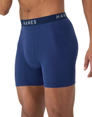 Hanes Ultimate Men's ComfortBlend Boxer Brief Underwear, 4-Pack
