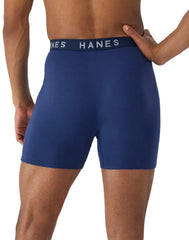 Hanes Ultimate Men's ComfortBlend Boxer Brief Underwear, 4-Pack