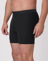 Hanes Ultimate Big Men's ComfortBlend Boxer Brief Underwear, Black/Grey, 3-Pack (Big &amp; Tall Sizes)